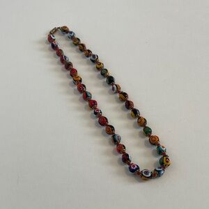Vintage Millefiori Glass Trade Bead Necklace